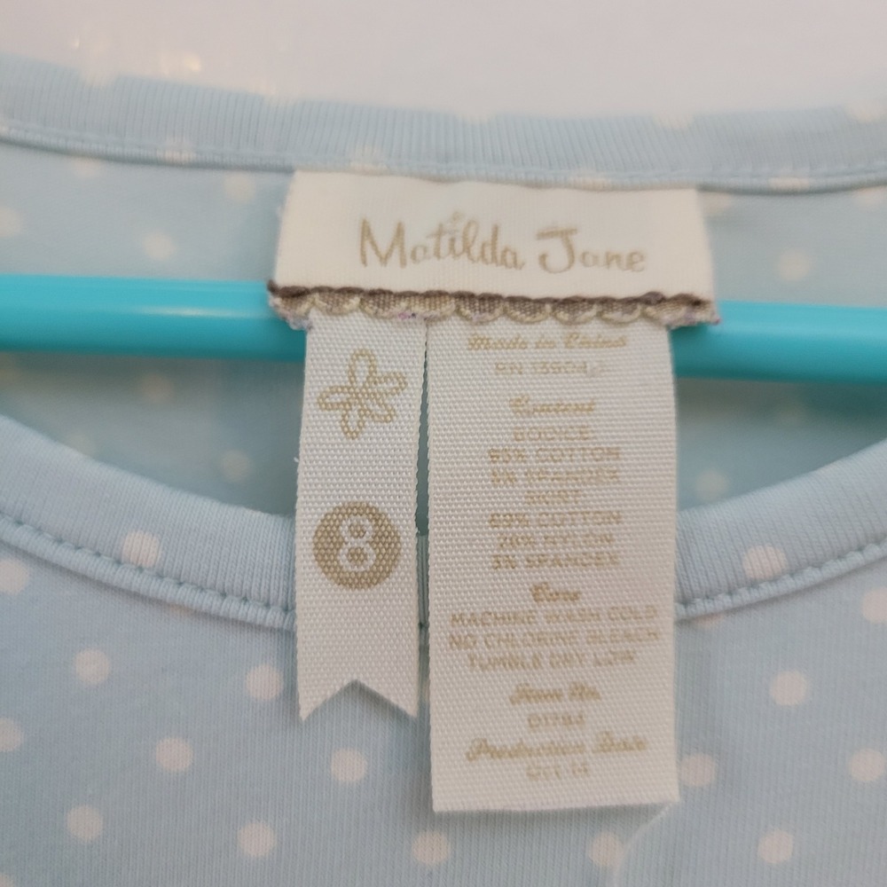 Matilda Jane Lot of 2 Size 8 Dress Girls Long Sleeve Floral Polka Dot Boho - Picture 5 of 9